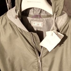 Brand new Bruno Cucinelli hooded windbreaker